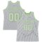 Custom Gray Gray-Neon green Authentic Throwback Basketball Jersey