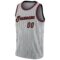 Custom Gray Black Pinstripe Black-Maroon Authentic Basketball Jersey