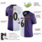 split_0208-2 Custom Purple Black-White Split Fashion Football Jersey