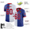 split_0209-2 Custom Royal Red-White Split Fashion Football Jersey