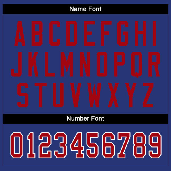 Custom Royal Red-White Split Fashion Football Jersey