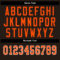 Custom Brown Orange-White Split Fashion Football Jersey