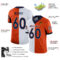 split_0215-2 Custom Orange Navy-White Split Fashion Football Jersey