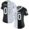 split_0222-1 Custom Black Silver-White Split Fashion Football Jersey