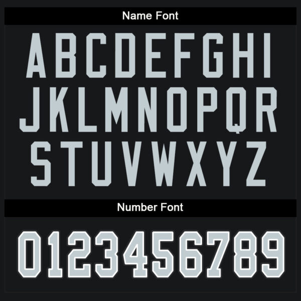 Custom Black Silver-White Split Fashion Football Jersey