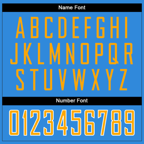 split_0223-3 Custom Powder Blue Gold-White Split Fashion Football Jersey