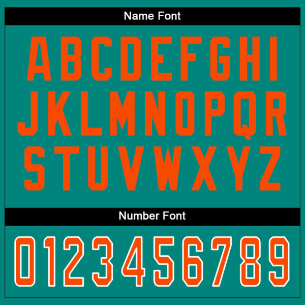 split_0225-3 Custom Aqua Orange-White Split Fashion Football Jersey
