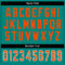 split_0225-3 Custom Aqua Orange-White Split Fashion Football Jersey