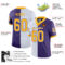 split_0226-2 Custom Purple Gold-White Split Fashion Football Jersey