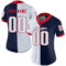 split_0227-1 Custom Navy White-Scarlet Split Fashion Football Jersey