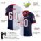 split_0227-2 Custom Navy White-Scarlet Split Fashion Football Jersey