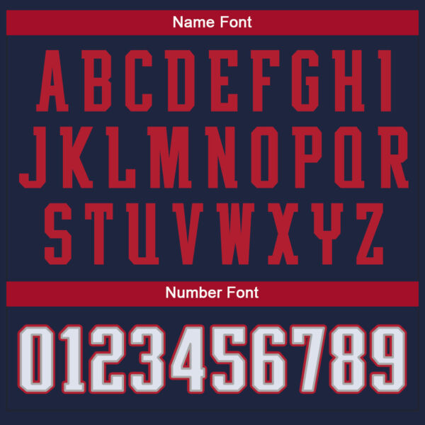 split_0227-3 Custom Navy White-Scarlet Split Fashion Football Jersey