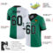 split_0230-2 Custom Kelly Green Black-White Split Fashion Football Jersey