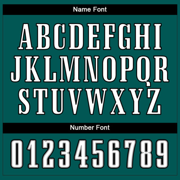 Custom Midnight Green White-Black Split Fashion Football Jersey