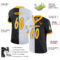 split_0232-2 Custom Black Gold-White Split Fashion Football Jersey