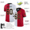 split_0233-2 Custom Red Black-White Split Fashion Football Jersey