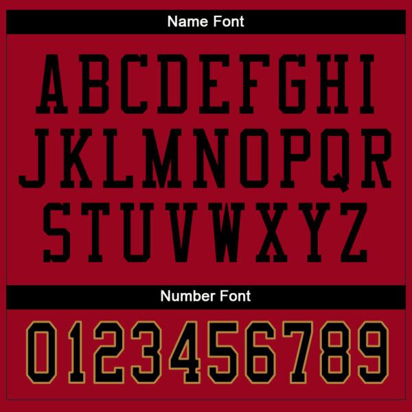 Custom Red Black-White Split Fashion Football Jersey