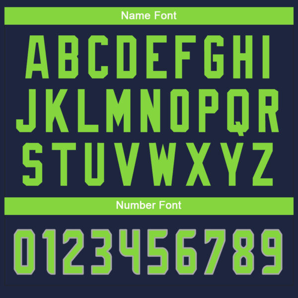 split_0234-3 Custom Navy Neon Green-White Split Fashion Football Jersey
