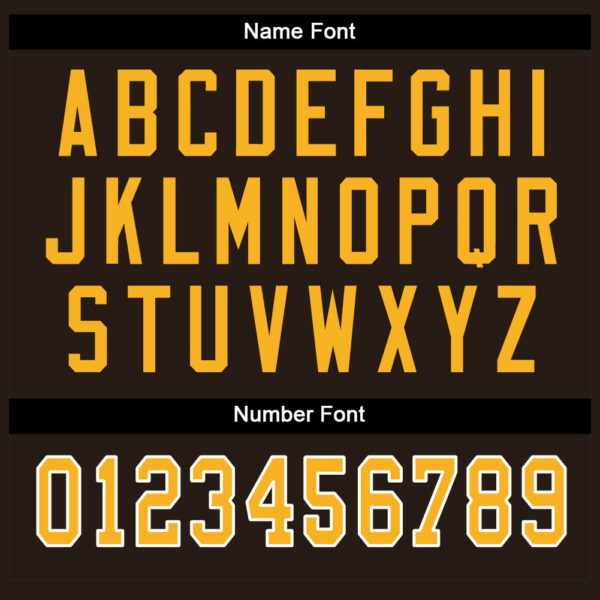 split_0242-3 Custom Brown Gold-White Split Fashion Football Jersey