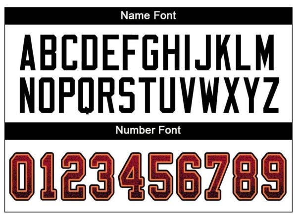 Custom Red Black-Orange Drift Fashion Football Jersey