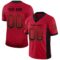 tampa_b_0037 Custom Red Black-Orange Drift Fashion Football Jersey