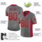 tampa_b_0042-1 Custom Gray Red-Orange Drift Fashion Football Jersey