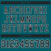 Custom Teal Black-White Mesh Authentic Football Jersey