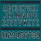 Custom Teal Black-White Mesh Authentic Football Jersey