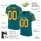 teal_0006-1 Custom Teal Gold-Black Mesh Authentic Football Jersey