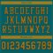 Custom Teal Old Gold-Black Mesh Authentic Football Jersey