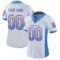 tennessee_0026 Custom White Powder Blue-Red Drift Fashion Football Jersey