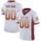 washington_0041 Custom White Burgundy-Gold Drift Fashion Football Jersey