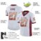 washington_0042-1 Custom White Burgundy-Gold Drift Fashion Football Jersey