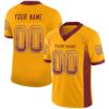 washington_0045 Custom Gold Burgundy-White Drift Fashion Football Jersey