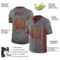 washington_0048-1 Custom Gray Burgundy-Gold Drift Fashion Football Jersey