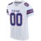 Custom White Royal-Red Mesh Authentic Football Jersey