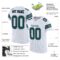 white_0012-1 Custom White Midnight Green-Black Mesh Authentic Football Jersey