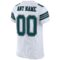 white_0012-3 Custom White Midnight Green-Black Mesh Authentic Football Jersey