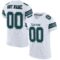white_0012 Custom White Midnight Green-Black Mesh Authentic Football Jersey