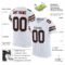 white_0018-1 Custom White Black-Orange Mesh Authentic Football Jersey
