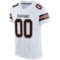 white_0018-2 Custom White Black-Orange Mesh Authentic Football Jersey
