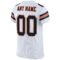 white_0018-3 Custom White Black-Orange Mesh Authentic Football Jersey