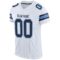white_0020-2 Custom White Navy-Powder Blue Mesh Authentic Football Jersey
