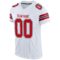 white_0021-2 Custom White Red-Navy Mesh Authentic Football Jersey