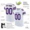 white_0024-1 Custom White Purple-Old Gold Mesh Authentic Football Jersey