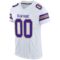 white_0024-2 Custom White Purple-Old Gold Mesh Authentic Football Jersey