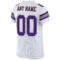 white_0024-3 Custom White Purple-Old Gold Mesh Authentic Football Jersey