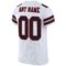 white_0025-3 Custom White Black-Red Mesh Authentic Football Jersey