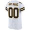 white_0027-3 Custom White Black-Gold Mesh Authentic Football Jersey