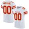 white_0028 Custom White Scarlet-Gold Mesh Authentic Football Jersey